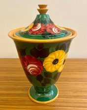 Andrea Galvani, cista con coperchio decoro fiorito, Pordenone, Galvani, anni 30