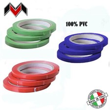 10Pz NASTRO SIGILLA SACCHETTI PVC 12X66 ROSSO BLU VERDE  BUSTE ALIMENTI