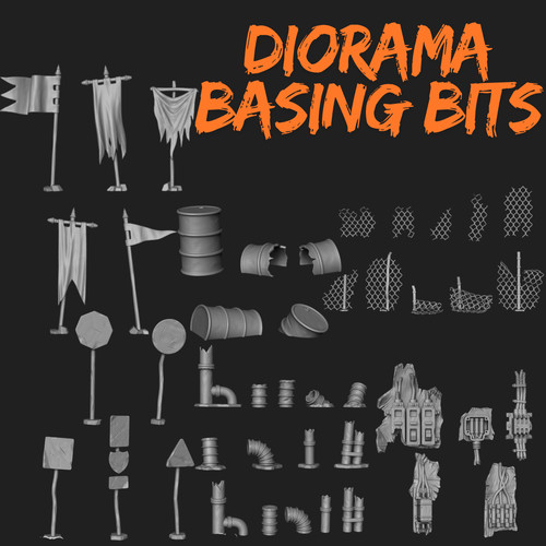 Basing bits diorama - basing,