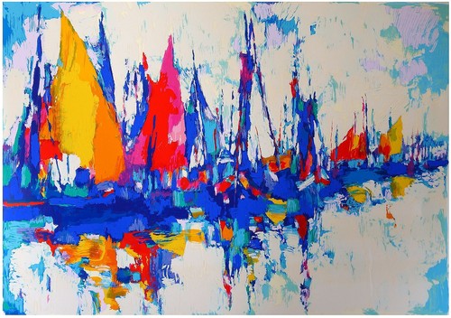 Stampa nicola simbari - nicola, "blue