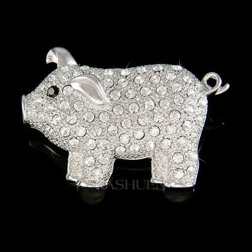 Maiale swarovski cristallo - in,