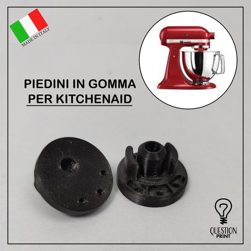 Piedini gomma per mixer - piedini,