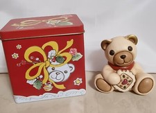 THUN Collezione "Animali del Mondo" Teddy natale scatola in latta cm 9 Esclusivo