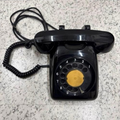 Telefono nero rotante 60i - telefono, 60i-a2