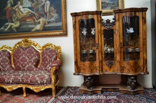 Cristalliera stile chippendale - cristalliera,