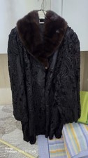 Cappotto astrakan con collo - astrakan,