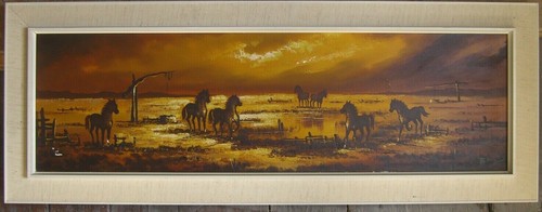 Dipinto olio cavalli im - dipinto,