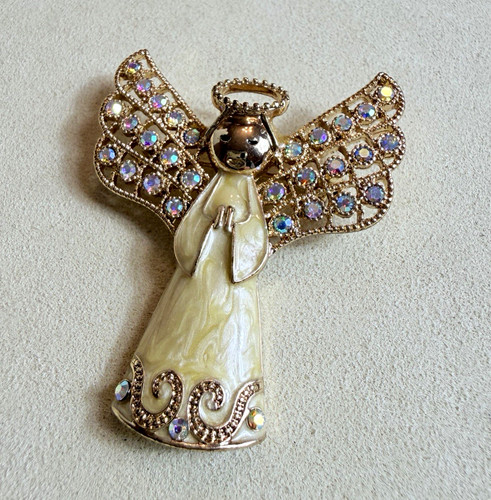 Spilla gioielli vintage tono
