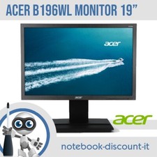Acer B6 B196WL Monitor 19" 1440x900px LED LCD Display con Stand GRADO A