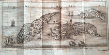 XVIII SEC ACQUAFORTE FRANCESCO SESONE VEDUTA DELLE ISOLE TREMITI PUGLIA FOGGIA