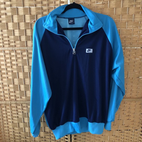 Felpa nike vintage zip blu - felpa, 1/4