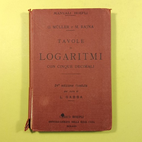 Tavole logaritmi con cinque - tavole,