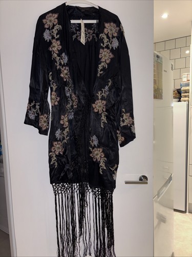 Kimono zara ricamato floreale - zara,