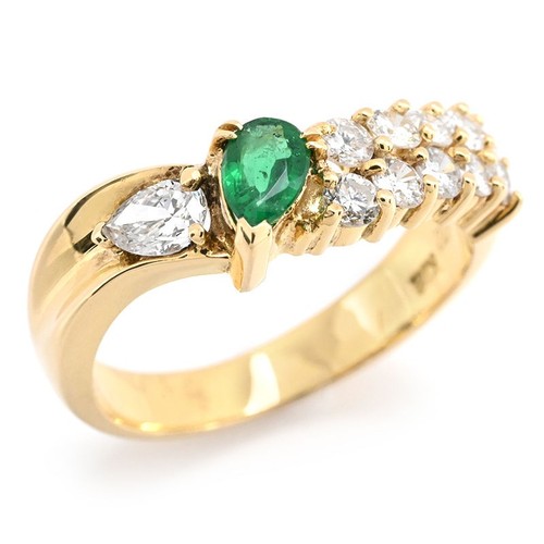 Anello smeraldo naturale - anello,