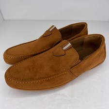 Jeko Mens Brown Suede Solid
