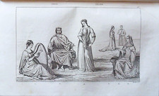 Stampa antica Costume Re