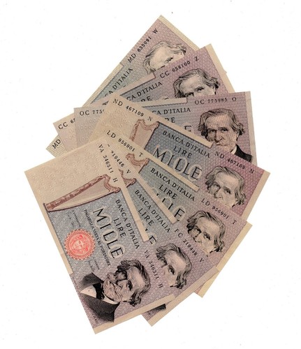 Una banconota mille 1000 - mille,