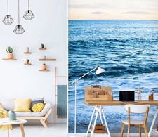 Carta da parati 3D blu mare