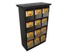 ART BOX LIPTON Scatola Cassetta Espositore in Legno Porta Bustine TEAS TE THE Tè