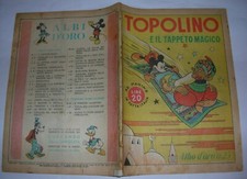ALBO D'ORO  N° 25  " TOPOLINO E IL TAPPETO MAGICO " ORIGINALE - MONDADORI 1946