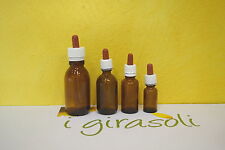 FLACONE IN VETRO SCURO 30ml CON TAPPO CONTAGOCCE - 1, 10, 20, 30 o 40 flaconi