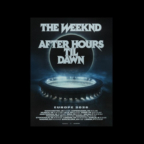 Poster merchandise the weeknd - merchandise,