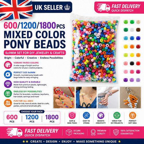 600 perline pony 6x9 - , mm