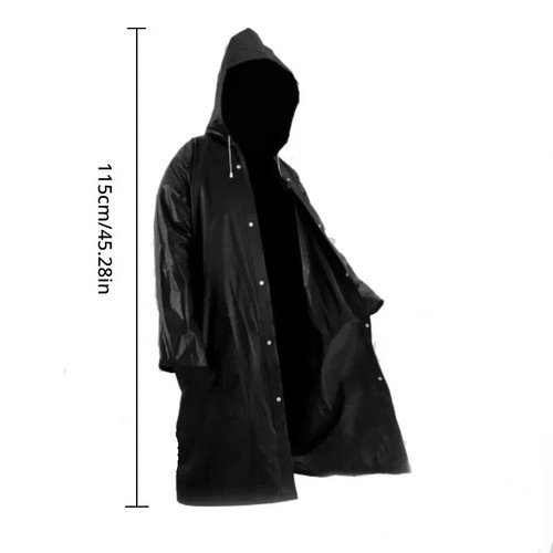 Mpermeabile lungo nero - mpermeabile,