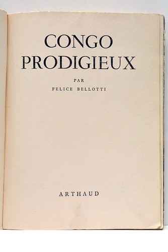 Bellotti congo prodigieux - bellotti,