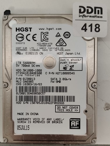 Pcb per hgst hts541010a9e680 - per,