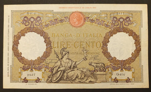 100 lire 1941 spl - 23/06/1941,