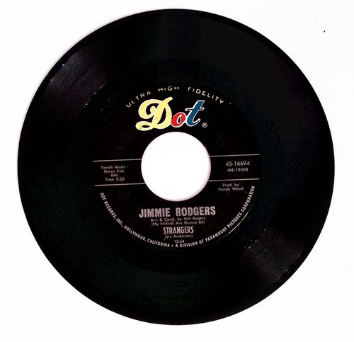 Jimmie rodgers strangers - rodgers, strangers/bon