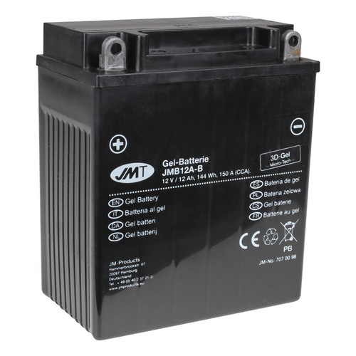 Jmt batteria gel yb12a - yb12a-b, 12v
