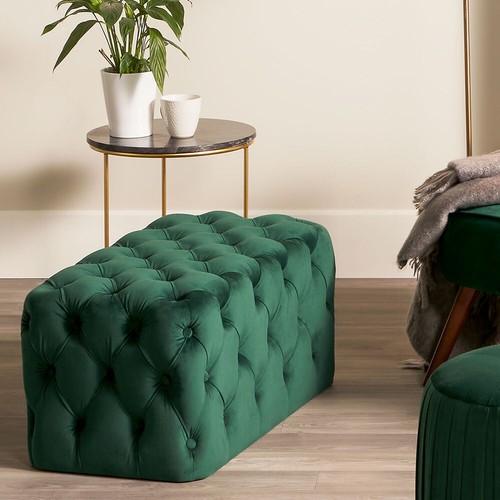 Pouf velluto ottomano lusso - velluto,