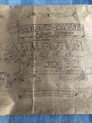 Vintage restaurant menu carlos - restaurant,