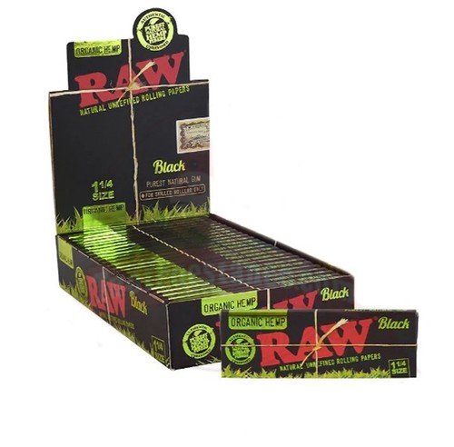 Cartine raw organic hemp - cartine, black