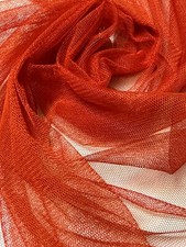 Tessuto organza pizzo maglia rossa 2 IARDE nuovo leggero