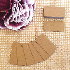 Ciondolo carta kraft 2x4 cm marrone ciondolo regalo etichette etichette decorazione regali