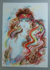 Jovan Vulic - Gitana - Serigrafia 70 x 50 - Ottimo -- [ Simoni Arte ]