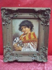 Dipinto, Donna Con Gatti