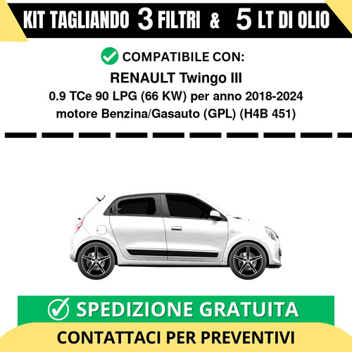 Tagliando per renault - tagliando, twingo