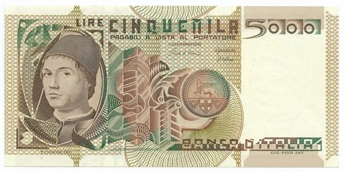 5000 lire ritratto - ritratto, d'uomo
