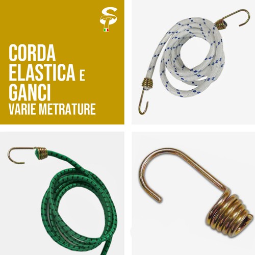 Corda elastica treccia - elastica, con
