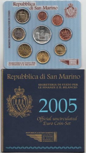 2005 san marino monete - san,