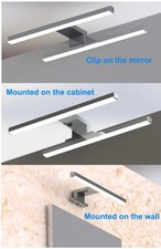 LIFE Applique Specchio Da Bagno Finitura Cromo Luce LED Natura K 4.000