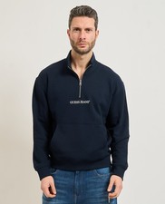Felpa uomo Guess con mezza zip