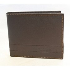 Portafoglio in pelle c/patta e