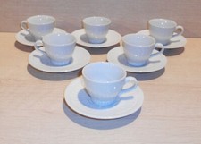 SET SERVIZIO 12 PEZZI 6 PERSONE TAZZINE + PIATTINI CAFFE' ROYAL HOUSE PORCELLANA