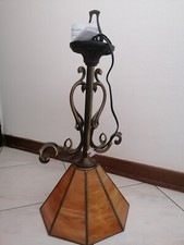 Lampadario vintage in ottone e