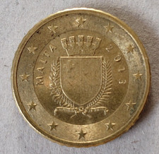 MALTA 2013 moneta da 50 Centesimi di Euro SPL